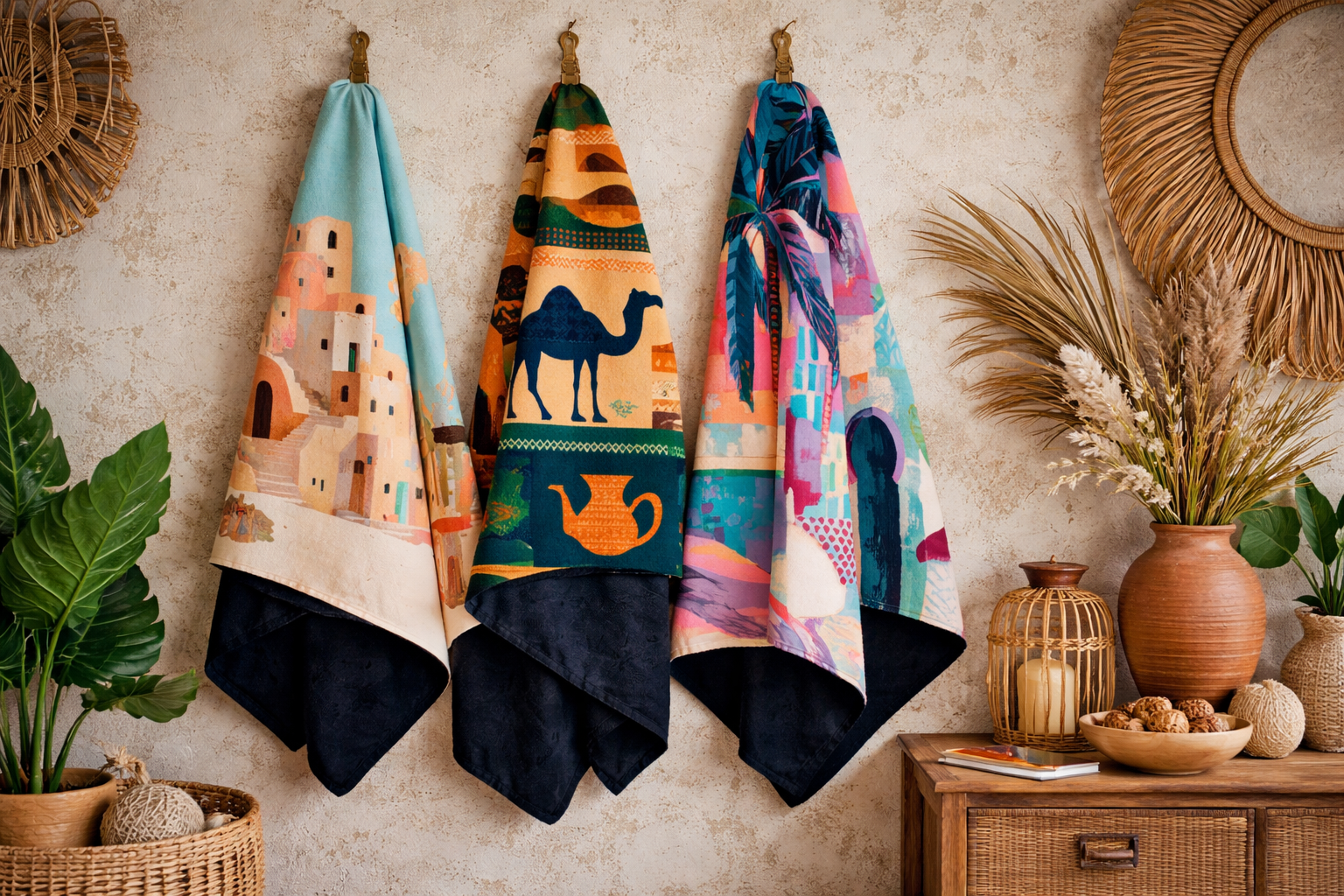 Plaid en velours - Maison Hayat